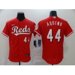 Men Cincinnati Reds #44 AQUINO Nike Red Authentic 2020 Alternate Jersey