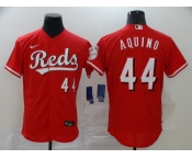 Men Cincinnati Reds #44 AQUINO Nike Red Authentic 2020 Alternate Jersey