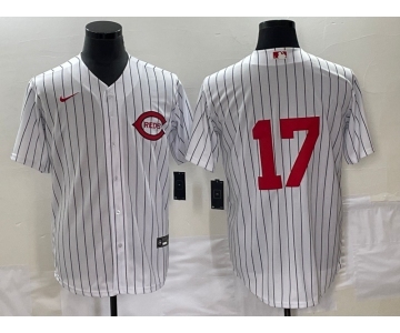 Men's Cincinnati Reds #17 Stuart Fairchild White Field of Dreams Stitched Baseball Jersey