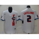 Men's Cincinnati Reds #2 Nick Castellanos Nike White 2021 MLB All-Star Game Replica Jersey