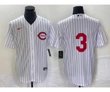 Men's Cincinnati Reds #3 Scooter Gennett White Field of Dreams Stitched Baseball Jersey