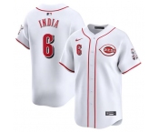 Men's Cincinnati Reds #6 Jonathan India White Home Limited Baseball Stitched Jersey