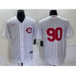 Men's Cincinnati Reds #90 White 2022 Field of Dreams Cool Base Jersey