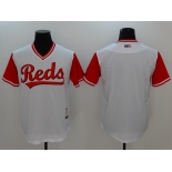 Men's Cincinnati Reds Blank Authentic White 2017 Players Weekend Baseball Jersey