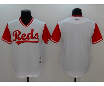 Men's Cincinnati Reds Blank Authentic White 2017 Players Weekend Baseball Jersey