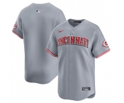 Men's Cincinnati Reds Blank Gray Away Limited Baseball Stitched Jersey