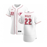 Men's Nike Cincinnati Reds #22 Wade Miley White Home 2020 Authentic Player Baseball Jersey