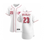 Men's Nike Cincinnati Reds #23 Archie Bradley White Home 2020 Authentic Player Baseball Jersey