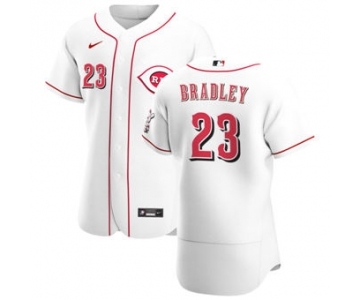 Men's Nike Cincinnati Reds #23 Archie Bradley White Home 2020 Authentic Player Baseball Jersey