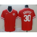 Men's Nike Cincinnati Reds #30 Ken Griffey Red M&N MLB Jersey