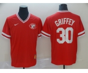 Men's Nike Cincinnati Reds #30 Ken Griffey Red M&N MLB Jersey