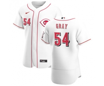 Men's Nike Cincinnati Reds #54 Sonny Gray White Home 2020 Authentic Player Baseball Jersey