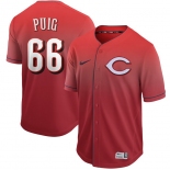 Men's Nike Cincinnati Reds #66 Yasiel Puig Red Drift Fashion MLB Jersey