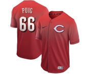 Men's Nike Cincinnati Reds #66 Yasiel Puig Red Drift Fashion MLB Jersey