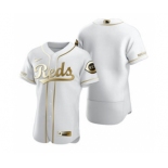 Men's Nike Cincinnati Reds Blank White 2020 Authentic Golden Edition Baseball Jersey