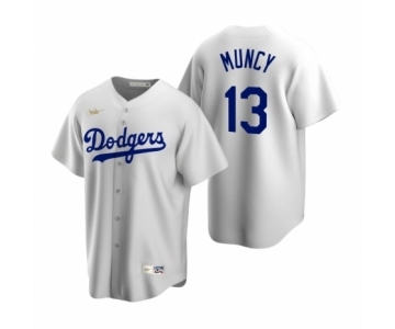 Los Angeles Dodgers #13 Max Muncy Nike White Cooperstown Collection Home Jersey