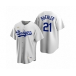 Los Angeles Dodgers #21 Walker Buehler Nike White Cooperstown Collection Home Jersey