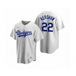 Los Angeles Dodgers #22 Clayton Kershaw Nike White Cooperstown Collection Home Jersey