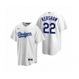 Los Angeles Dodgers #22 Clayton Kershaw Nike White Replica Home Jersey