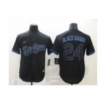 Los Angeles Dodgers #24 Kobe Bryant Black Shadow 2020 Cool Base jerseys2