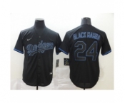 Los Angeles Dodgers #24 Kobe Bryant Black Shadow 2020 Cool Base jerseys2