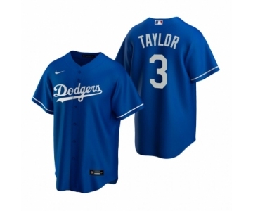 Los Angeles Dodgers #3 Chris Taylor Nike Royal Replica Alternate Jersey