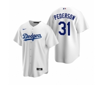 Los Angeles Dodgers #31 Joc Pederson Nike White Replica Home Jersey