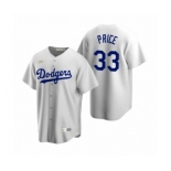 Los Angeles Dodgers #33 David Price Nike White Cooperstown Collection Home Jersey