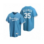 Los Angeles Dodgers #35 Cody Bellinger Nike Light Blue Cooperstown Collection Alternate Jersey