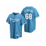 Los Angeles Dodgers #68 Ross Stripling Nike Light Blue Cooperstown Collection Alternate Jersey