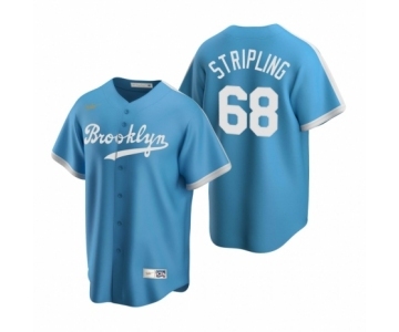 Los Angeles Dodgers #68 Ross Stripling Nike Light Blue Cooperstown Collection Alternate Jersey