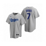 Los Angeles Dodgers #7 Julio Urias Nike Gray Replica Alternate Jersey