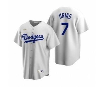 Los Angeles Dodgers #7 Julio Urias Nike White Cooperstown Collection Home Jersey