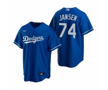 Los Angeles Dodgers #74 Kenley Jansen Nike Royal Replica Alternate Jersey