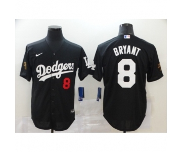 Los Angeles Dodgers #8 Kobe Bryant Black 2020 Cool Base Jersey