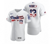 Max Muncy #15 Los Angeles Dodgers White 2020 Stars & Stripes 4th of July Jersey