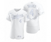 Men Duke Snider #4 Los Angeles Dodgers White Awards Collection Retirement Jersey