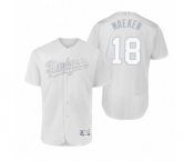 Men Los Angeles Dodgers #18 Kenta Maeda Maeken White 2019 Players' Weekend Authentic Jersey