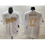 Men's Los Angeles Dodgers #17 Shohei Ohtani White 2022 All Star Stitched Cool Base Nike Jersey