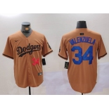 Men's Los Angeles Dodgers #22 Clayton Kershaw Number Olive Cool Base Limited Stitched Jersey