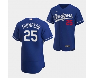 Men's Los Angeles Dodgers #25 Trayce Thompson Royal Flex Base Stitched Jersey