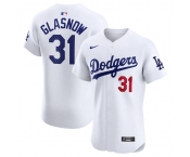 Men's Los Angeles Dodgers #31 Tyler Glasnow White Home Elite Stitched Jersey