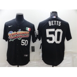 Men's Los Angeles Dodgers #50 Mookie Betts Black Mexico Cool Base Nike Jersey