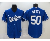 Men's Los Angeles Dodgers #50 Mookie Betts Replica Royal Blue Home Cool Base Baseball Jersey