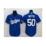 Men's Los Angeles Dodgers #50 Mookie Betts Royal 2020 Cool Base Jersey