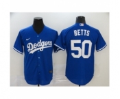 Men's Los Angeles Dodgers #50 Mookie Betts Royal 2020 Cool Base Jersey