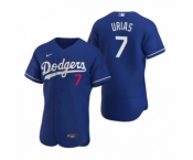 Men's Los Angeles Dodgers #7 Julio Urias Nike Royal Authentic 2020 Alternate Jersey