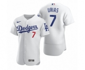 Men's Los Angeles Dodgers #7 Julio Urias Nike White 2020 Authentic Jersey