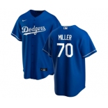 Men's Los Angeles Dodgers #70 Bobby Miller Blue Cool Base Stitched Baseball Jersey