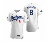 Men's Los Angeles Dodgers #8 Zach McKinstry Nike White Authentic Home Jersey